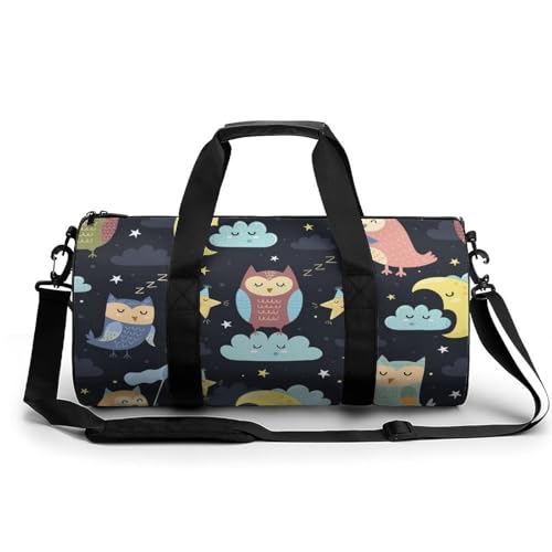 Sac de sport hibou lune parfait pour vos week-ends et camping