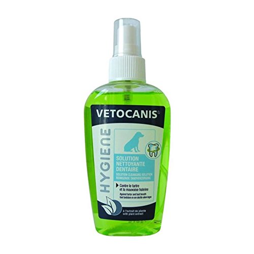 Spray dentifrice chien Fluocanis 150ml pour éliminer la mauvaise haleine