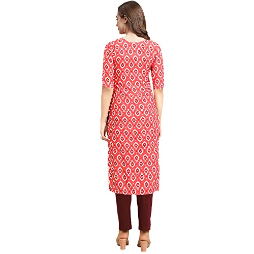 Image of Pinkmint Women's Crepe Digital Print Straight Kurta [Pack of 4]