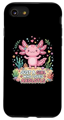 Axolotl Kawaii Just A Girl Who Loves Axolotls �X�}�z�P�[�X iPhone SE (2020) / 7 / 8 �p
