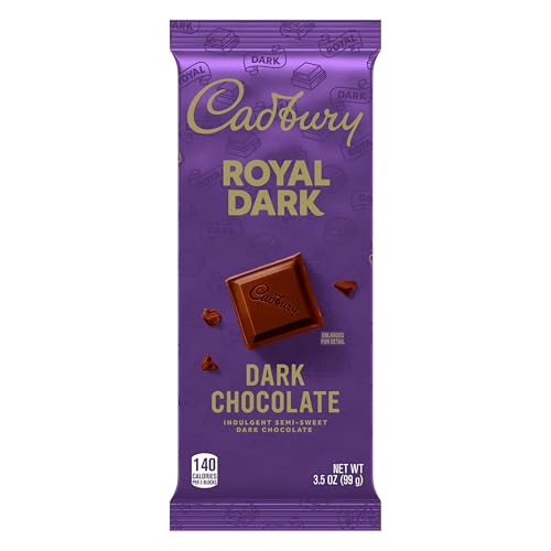 Image of Cadbury, Dark Chocolate Candy Bar, 3.5 Ounce, 14 Count