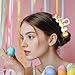 Easter Hair Claw Clips for Women Cute Bunny Hair Clips with Eggs Easter Eggs Chicken Hair Barrettes Easter Cosplay Costume Hair Pins Easter Hair Accessories for Party Decoration 1Pcs
