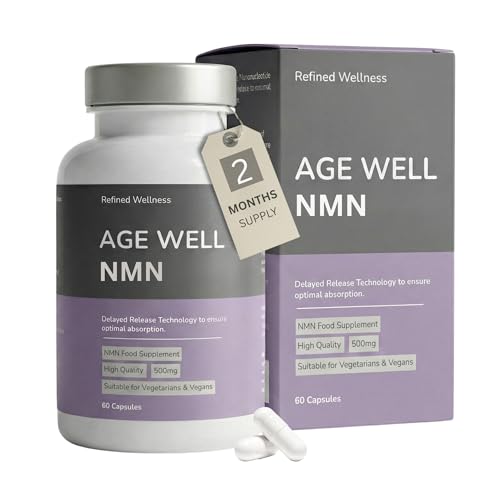 Pure NMN for NAD+ Supplement UK (2 Month Supply) | Cellular Energy & Healthy Ageing Support 60 Capsules Advanced Formula