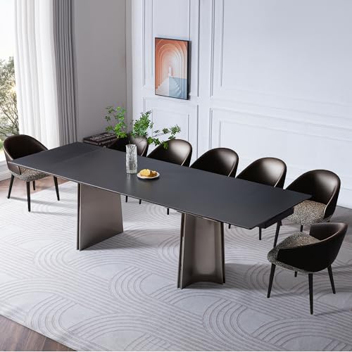 TimesGate Extendable Dining Table for 8-12 Seat, Flexible Stretch, Tabletop