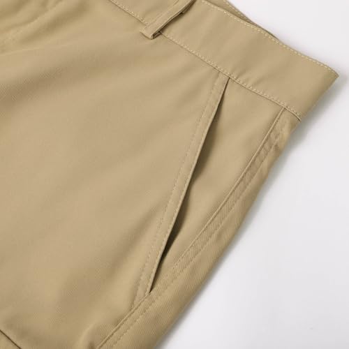 lozssnigzi Kurze Cargohose Damen, Schnelltrocken Wandershorts Zip Off Cargo Shorts Outdoor Bequeme Atmungsaktiv Arbeitsshorts Sommer Knielang Arbeitshose Mit Mehrfach-Taschen Kurze Hose, Beige, M