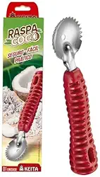 RASPA COCO RASPADOR DE COCO EM INOX MANUAL COM CABO ANATÔMICO REFORÇADO