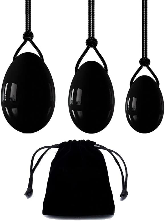 Miniatura 7 de MUMAMCY Juego de huevos de yoni de piedra de jade natural, cuarzo rosa, masaje vaginal, reparación de bolas, ajuste vaginal, cuidado del ejercicio