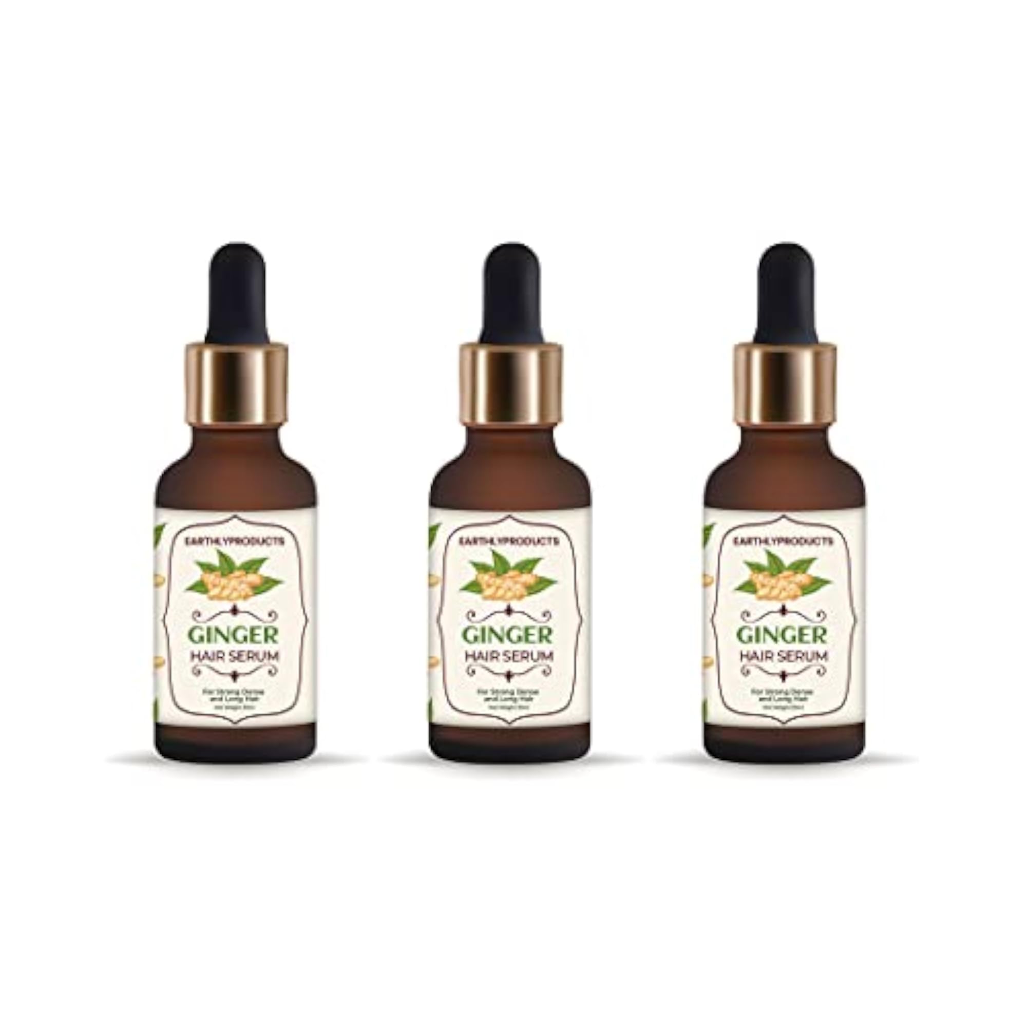 Ginger Hair Serum with Herbal Extracts for Nourishment