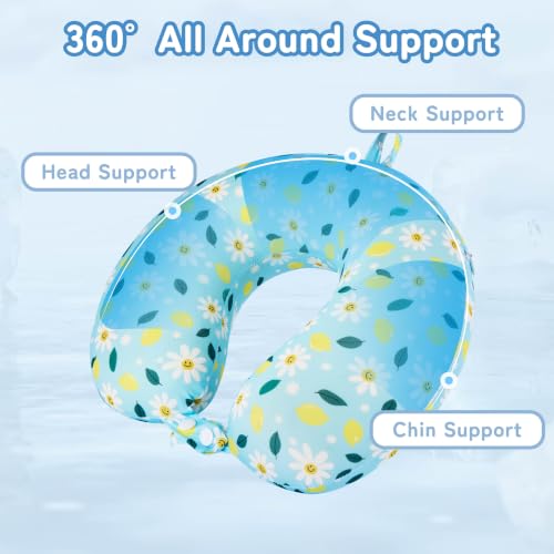 Image of Cooling Travel Pillows, Cool To Touch Neck Pillow for Teens and Adults