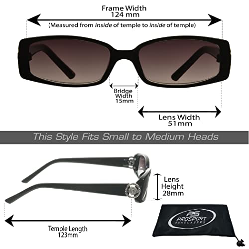 Image of proSPORT Full Lens Reading Sunglass Tinted Readers Women Small Gold or Silver Lion Crest Medusa Emblem Logo NOT BIFOCAL