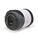 ggh Merinella - 100% Merinowolle (Superwash und Mulesing Free) - 100g Wolle mit Farbverlauf - Farbe 001 - Anthrazit Dégradé