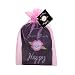 Toe Talk LIVE YOUR HAPPY Non Slip Grip Socks for Pilates Barre Yoga & Meditation