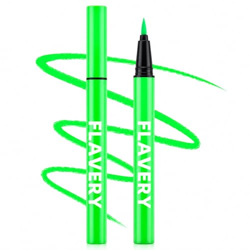 Delineador Líquido Neon Verde Resistente al Agua miniatura 1
