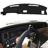 Fcovergurus Dash Cover Mat Custom Fit for Chevy Chevrolet Monte Carlo,El Camino,Malibu/GMC Caballero,Dashboard Cover Cap Pad Carpet Protector F233 (Black)