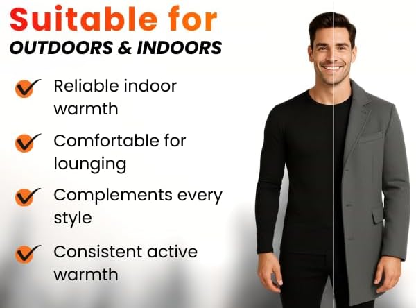 Heat Logic Men's Thermal Base Layer Top, Warm Innerwear for Cold Weather - Image 4