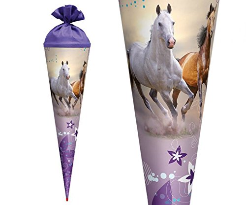 Preisvergleich Produktbild Schultüte 70cm Wildpferde