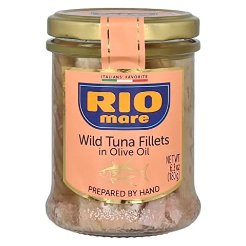 Rio Mare Wild Tuna Tuna Pack of 1 (6.35 Ounce) Glass Bottle Cover
