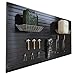 NeatiEase Slatwall Panel Wall Storage Systems, 4 x 8ft Slat Wall Paneling Garage Wall Organizer, Heavy Duty Wall Mounted PVC Wall Rack (Black)