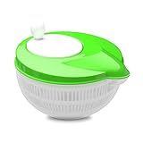 Salad Spinner 4 Quart Container with Lid Removable Colander Vegetable Fruit Basket Lettuce Greens