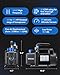 Wisscool 3.5CFM AC Vacuum Pump and 3 Way Gauge Set, 110V 1/4 hp HVAC Air Vacuum Pump Manifold Gauge Kit with 3 Hoses Adapters Accessories Carry Bag for R134a R12 R22 R502 Refrigeration Auto Systems
