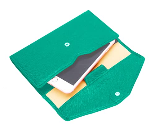 Zoppen Passport Holder With Vaccine Card Slot, Passport Wallet Airplane Travel Essentials For Women, Passport Cover Travel Wallet Document Organizer, Cash Envelope Wallet Passport Book Holder, Green #TOP5