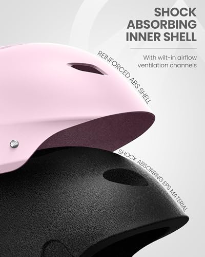 Image of OutdoorMaster Kelvin Ski Helmet - Snowboard Helmet for Men, Women & Youth (Matte Pink,L) | Ski & Snowboard Use,Fits Men,Women & Youth,ASTM Certified Impact Protection,Adjustable Ventilation