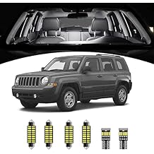 AWALITED 6pcs Patriot Interior LED Lights Kit Super Bright LED Map Dome Truck Light Bulbs for 2007-2017 Jeep Patriot all models