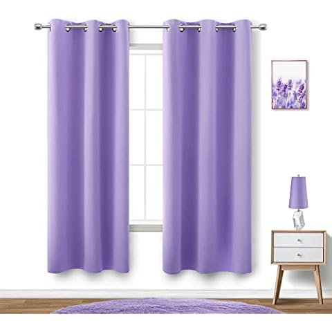 KOUFALL Lavender Blackout Curtains for Bedrooms Cover