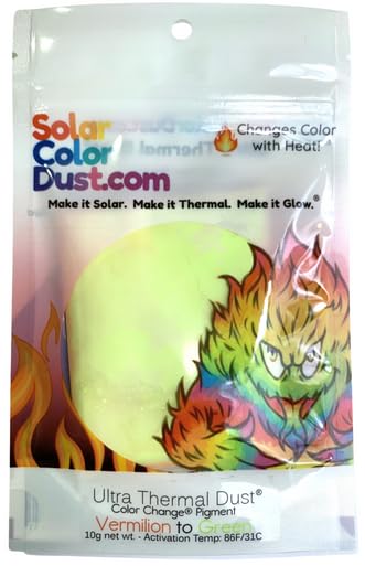 Ultra Thermal Dust® 86ºF - Vermilion to Green - Heat Sensitive - Color Change® Pigment