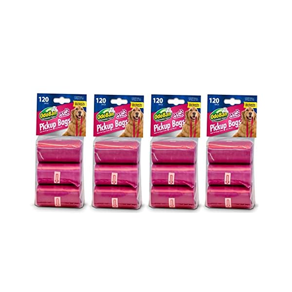 OdoBan Pet Solutions Dog Waste Pickup Bags, 4 Pack, 120 Count Each OdoBan Pet Solutions Dog Waste Pickup Bags, 4 Pack, 120 Count Each