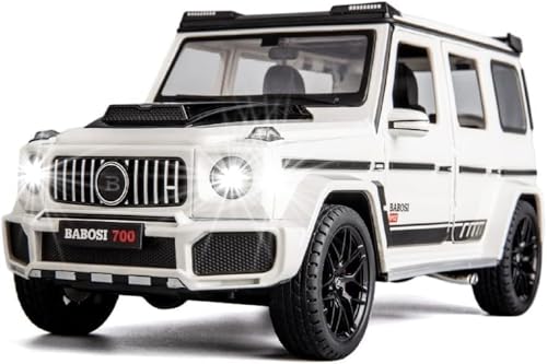 Image of LONGMIRE Metal Pull Back Diecast Car Pull Back Model with Sound Light Boys Gifts Toys for Kids Pack of 1, Multicolor (Brabus 700)