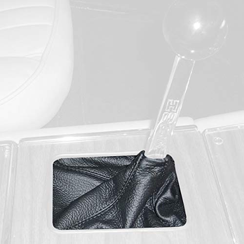 RedlineGoods Shift Boot Compatible with Hurst Hurst B4 1980-40. Tailor Made - not Universal. Genuine top-Grade Italian Black Leather with Black Thread