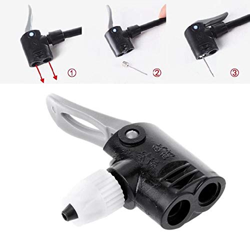 Adattatore Doppia Valvola Per Pompa Bici - Connettore Per Gonfiaggio Schrader E Presta, Nero - Foto 8