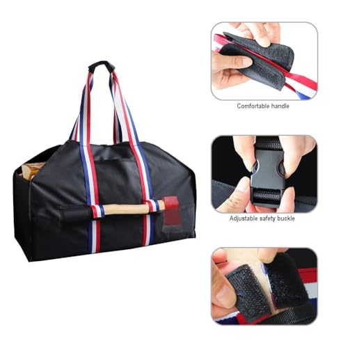 Sac à bûches imperméable Oxford 600D anti-déchirure à sangles renforcées