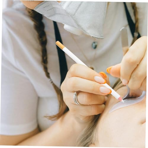 Set de 4 lápices blancos para cejas y barba con sacapuntas miniatura 6