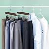 SUNTRADE 12 Clip Wooden Leggings Hanger Organizer - Space Saving For Pants, Scarves, Hats