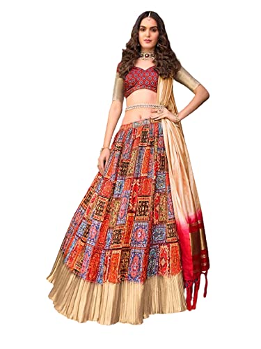 Lehenga Choli en satin de soie de qualité supérieure pour cérémonies et mariages indiens
