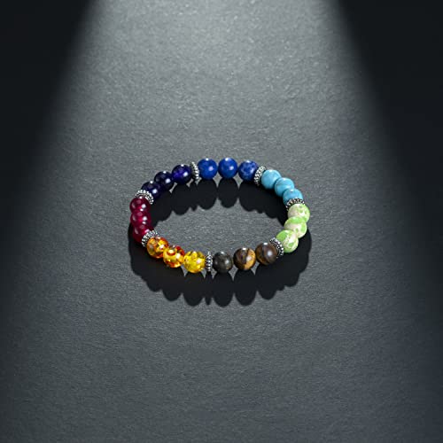 Crocon 7 Chakra Guarigione Bracciale 7 Chakra