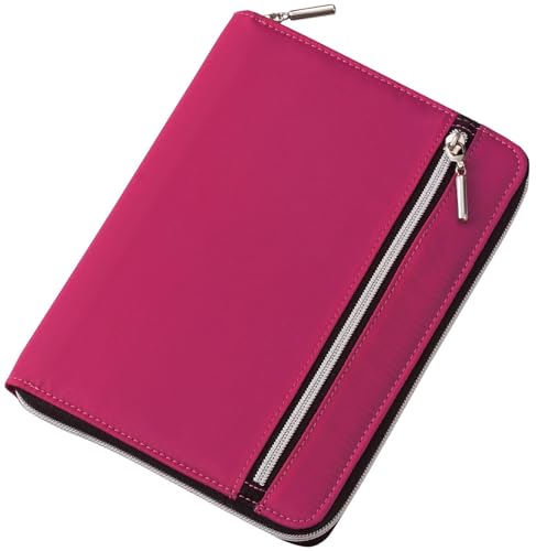 Organisateur B6 Nilon lei double zip rose pour protéger vos écrits