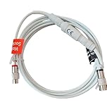 Replacement Coaxial Cable Compatible with Virgin Media | 2m Push Fit Coax Extension for TV & Broadband | Male to Male | White