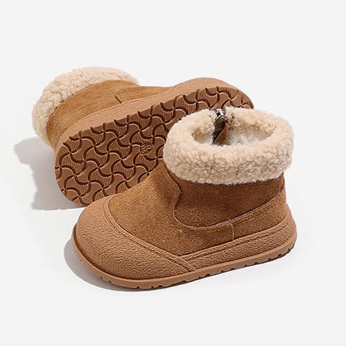 0-3 Years Toddler Boy Girl Snow Boots Suede Leather Ankle Boots3