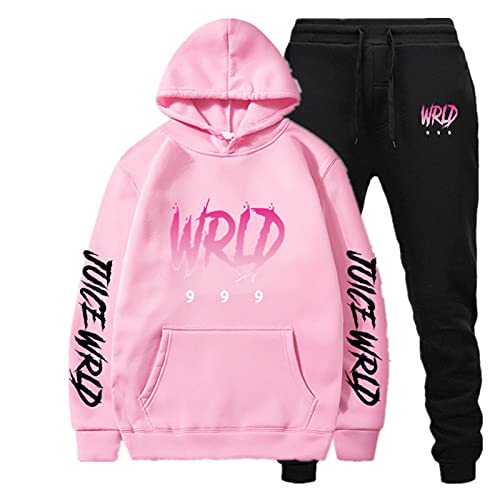 East-hai-buy Sweats à Capuche Ensemble de survêtement pour Hommes, R I P Rappeur Sweats Pantalons 2Pcs Hommes Femmes Slim Fit Hoodie & Joggers