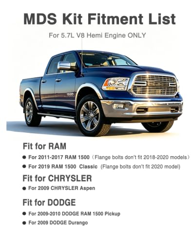 Image of 5.7 Hemi MDS Camshaft Lifters Kit with Gaskets & Bolts for 2009-2017 RAM 1500 & 1500 Classic, for Dodge RAM 1500 Pickup 2009-2010 53022263AF 53021572AC HS26500PT ES72200