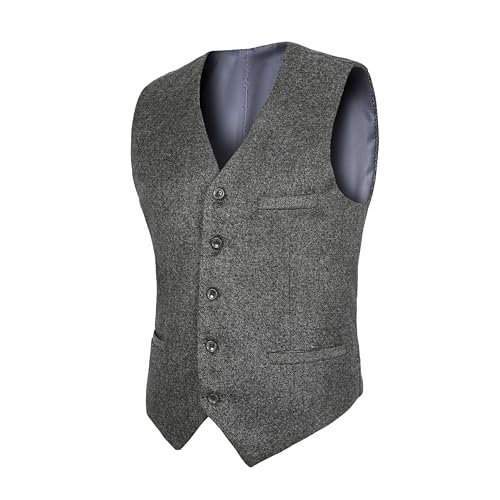 Image of WEEN CHARM Men's Slim Fit 3 Piece Tuxedo Suit One Button Shawl Lapel Blazer Jacket Vest Pants Set