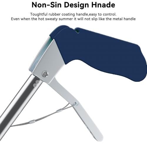 Auzoe Ferramenta profissional dobrável para agarrar cobras de 152 cm, mastro coletor de cobra de aço