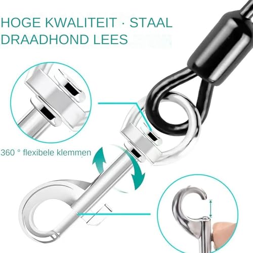 Hundegurtgeschirr für Auto, Hundeautogurtbefestigung - Beschichteter Draht Hund Autositz Gurtclip Gurt - Starker Welpe Autogurt mit robustem Karabiner für kleine Hunde