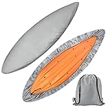 ZOOS Kayak Cover Accessories, 210D Waterproof UV Resistant Kayak Covers for Outdoor Storage,...