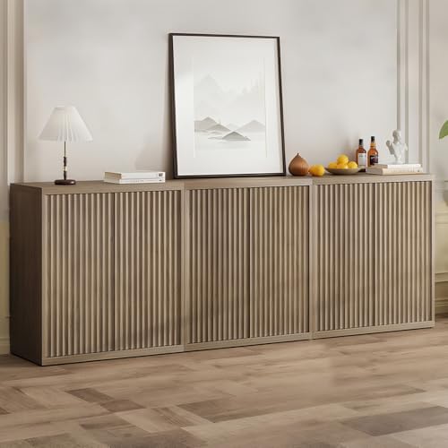 Airynee 31” Sideboard Cabinet with Storage, Fluted Accent Cabinet with