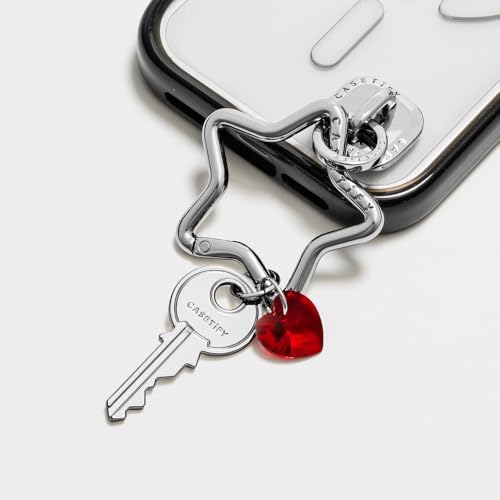CASETiFY Charm Keychain - Twinkle Star - Ruby Red — view 3