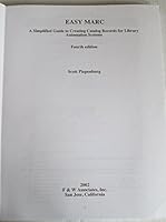 Easy Marc: A Simplified Guide to Creating Catalog Records for Library Automation Systems 0965212629 Book Cover